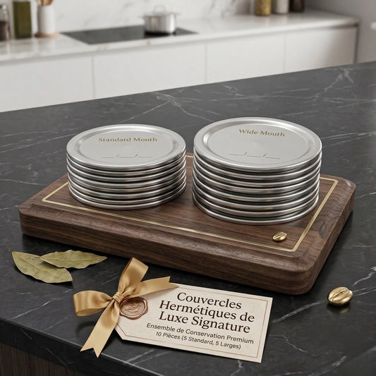 Couvercles Hermétiques de Luxe Signature (Ensemble de 10 Pièces)